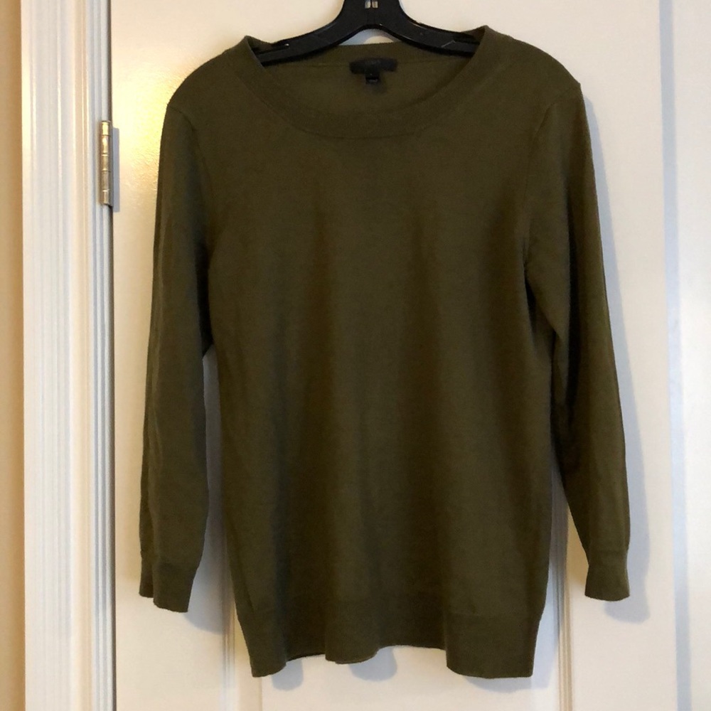 J. Crew Tippi Sweater, Olive Green